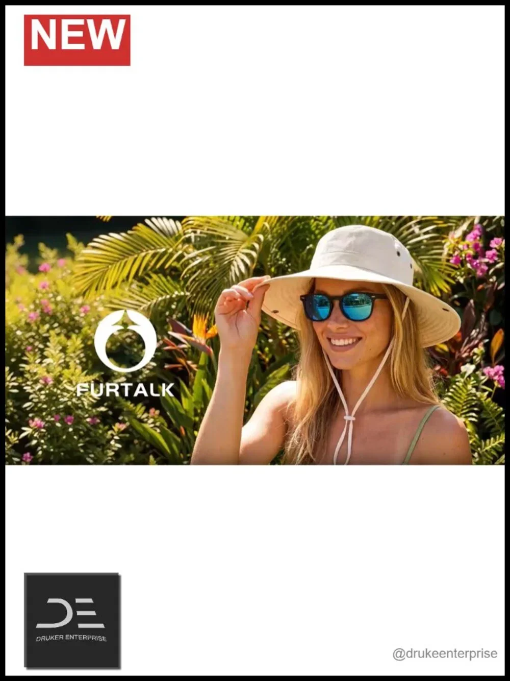 Ponytail Wide Brim Sun Hat UV Protection Packable Cowboy Style